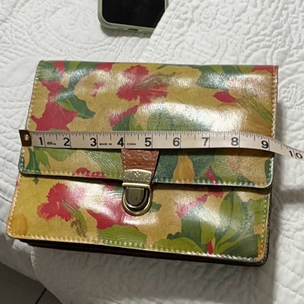 EUC Patricia Nash Leather Spring Lily Crossbody Bag - Picture 5 of 16